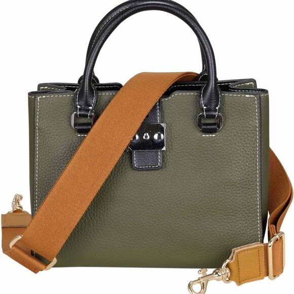 Leather Crossbody Strap Adjustable Wide Replacement Shoulder Bag Strap - Picture 3 of 6